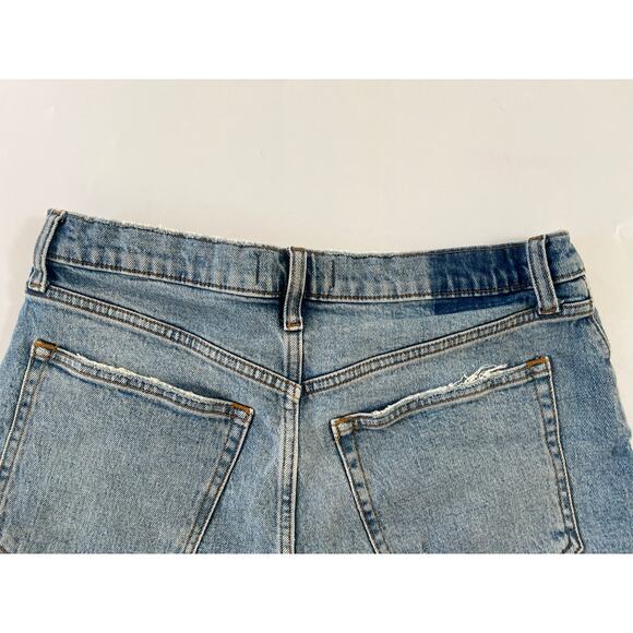 Abercrombie & Fitch High Rise Cutoff Blue Denim Shorts Womens Size 30 - Picture 11 of 13
